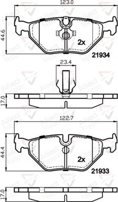 Comline ADB01024 - Тормозные колодки, дисковые, комплект autospares.lv