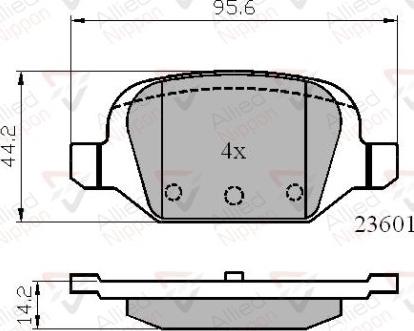 Comline ADB01026 - Тормозные колодки, дисковые, комплект autospares.lv