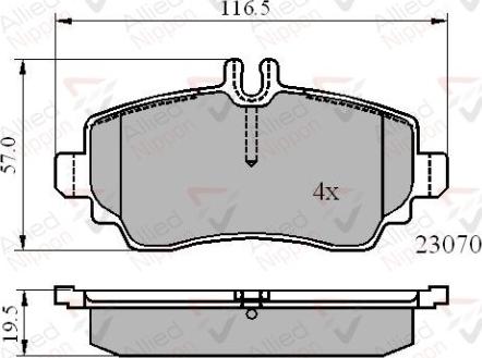 Comline ADB01318 - Тормозные колодки, дисковые, комплект autospares.lv