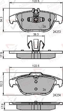 Comline ADB01792 - Тормозные колодки, дисковые, комплект autospares.lv