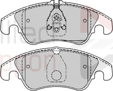 Comline ADB01789 - Тормозные колодки, дисковые, комплект autospares.lv