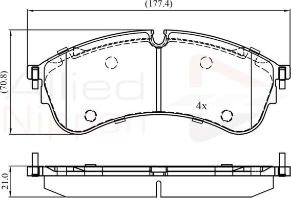 CAR PNT3602 - Тормозные колодки, дисковые, комплект autospares.lv