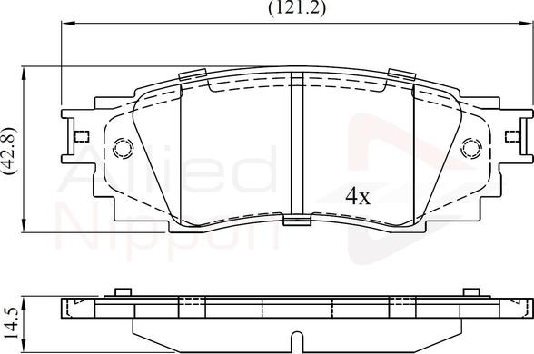 Comline ADB02430 - Тормозные колодки, дисковые, комплект autospares.lv