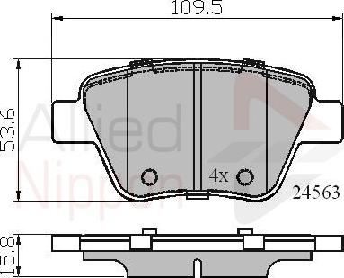 Comline ADB02022 - Тормозные колодки, дисковые, комплект autospares.lv