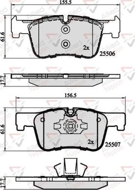 Comline ADB02130 - Тормозные колодки, дисковые, комплект autospares.lv