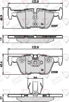 Comline ADB02131 - Тормозные колодки, дисковые, комплект autospares.lv