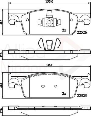 Comline ADB02316 - Тормозные колодки, дисковые, комплект autospares.lv