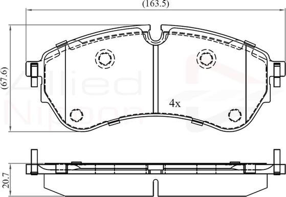 Comline ADB02388 - Тормозные колодки, дисковые, комплект autospares.lv