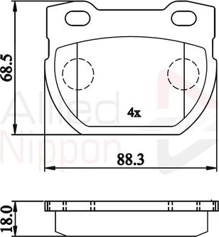 Comline ADB02215 - Тормозные колодки, дисковые, комплект autospares.lv