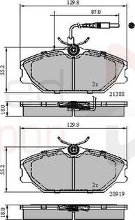 Comline ADB1526 - Тормозные колодки, дисковые, комплект autospares.lv