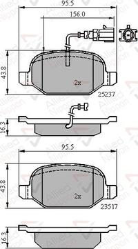 Comline ADB16013 - Тормозные колодки, дисковые, комплект autospares.lv