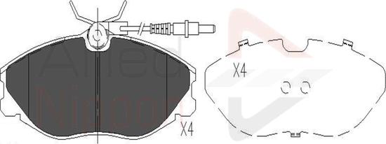 Comline ADB11129 - Тормозные колодки, дисковые, комплект autospares.lv