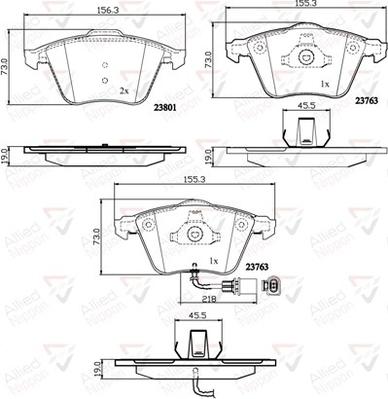 Comline ADB11752 - Тормозные колодки, дисковые, комплект autospares.lv