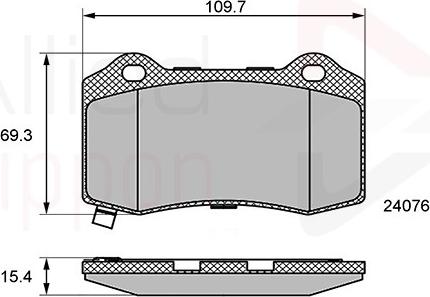 Comline ADB36065 - Тормозные колодки, дисковые, комплект autospares.lv