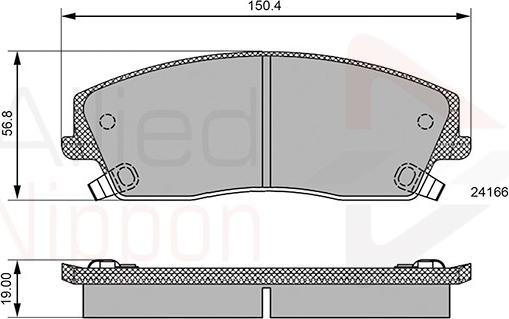 Comline ADB36085 - Тормозные колодки, дисковые, комплект autospares.lv