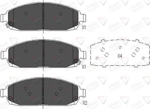 Comline ADB36028 - Тормозные колодки, дисковые, комплект autospares.lv