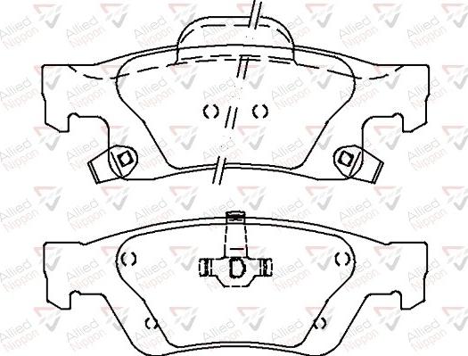 Comline ADB36076 - Тормозные колодки, дисковые, комплект autospares.lv