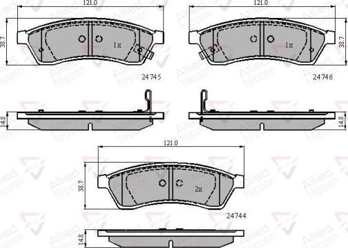 Comline ADB31568 - Тормозные колодки, дисковые, комплект autospares.lv