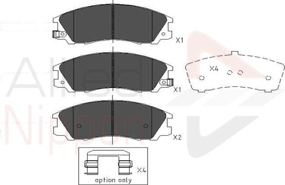 Comline ADB31291 - Тормозные колодки, дисковые, комплект autospares.lv