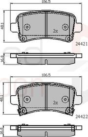 Comline ADB31795 - Тормозные колодки, дисковые, комплект autospares.lv