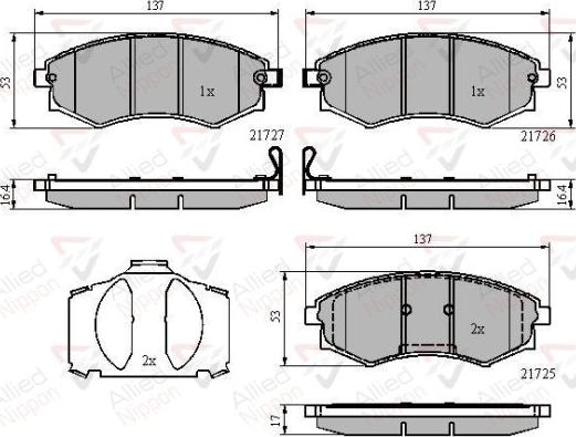 Comline ADB31779 - Тормозные колодки, дисковые, комплект autospares.lv