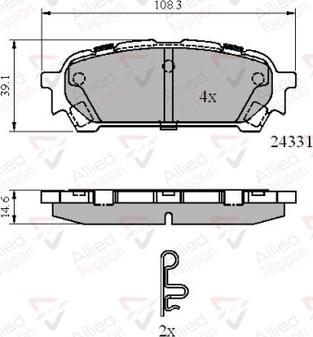 Comline ADB31775 - Тормозные колодки, дисковые, комплект autospares.lv