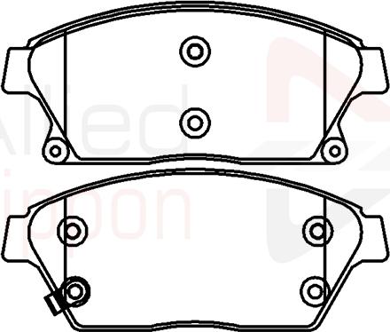 Comline ADB32037 - Тормозные колодки, дисковые, комплект autospares.lv