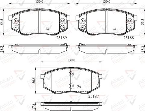 Comline ADB32194 - Тормозные колодки, дисковые, комплект autospares.lv