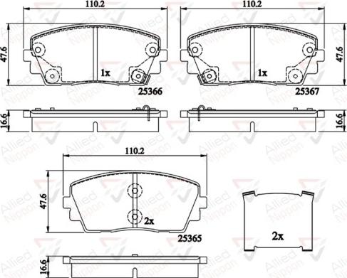 Comline ADB32159 - Тормозные колодки, дисковые, комплект autospares.lv