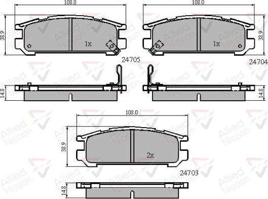 Comline ADB3218 - Тормозные колодки, дисковые, комплект autospares.lv