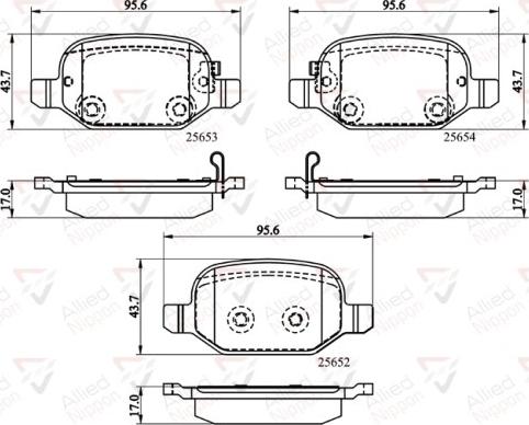 Comline ADB32139 - Тормозные колодки, дисковые, комплект autospares.lv