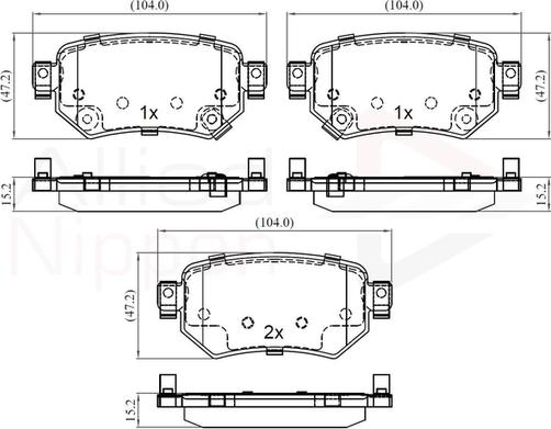 Comline ADB32386 - Тормозные колодки, дисковые, комплект autospares.lv