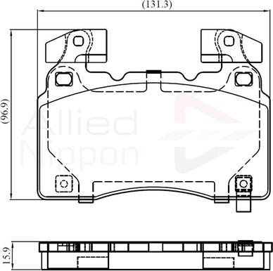 Comline ADB32372 - Тормозные колодки, дисковые, комплект autospares.lv