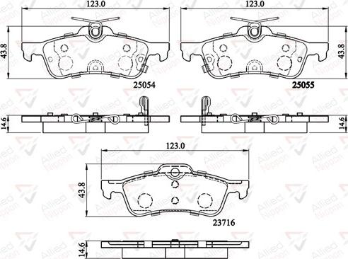 Comline ADB32204 - Тормозные колодки, дисковые, комплект autospares.lv