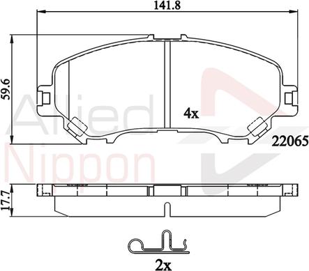 Comline ADB32278 - Тормозные колодки, дисковые, комплект autospares.lv