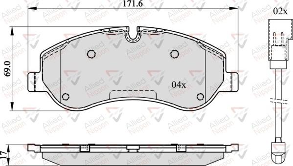 Comline ADB22142 - Тормозные колодки, дисковые, комплект autospares.lv