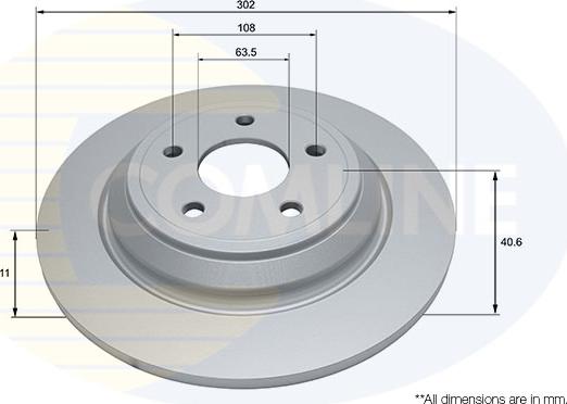 Comline ADC4054 - Тормозной диск autospares.lv