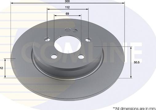 Comline ADC4052 - Тормозной диск autospares.lv