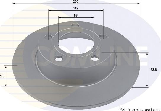 Comline ADC4019 - Тормозной диск autospares.lv