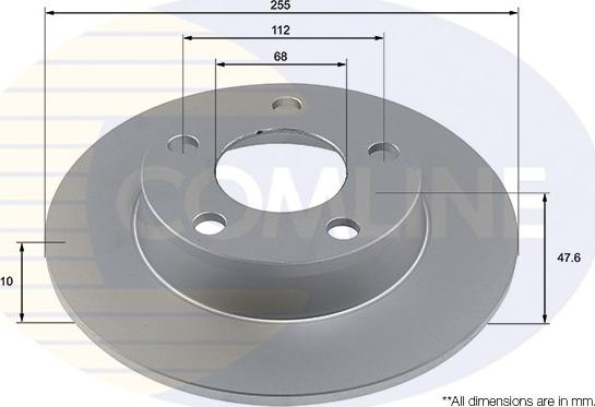 Comline ADC4017 - Тормозной диск autospares.lv