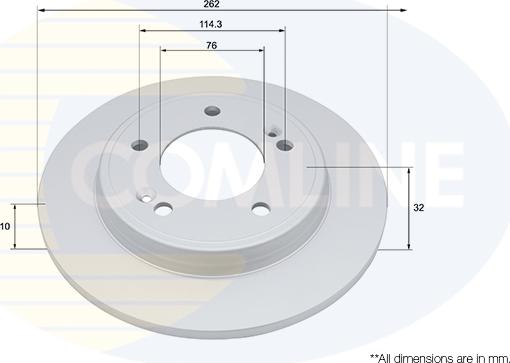 Comline ADC4038 - Тормозной диск autospares.lv