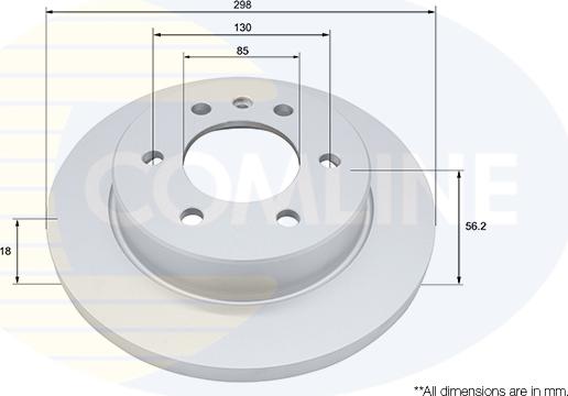 Comline ADC5091 - Тормозной диск autospares.lv