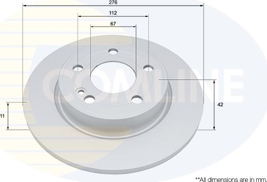 Comline ADC5097 - Тормозной диск autospares.lv