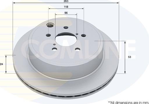 Comline ADC5009V - Тормозной диск autospares.lv