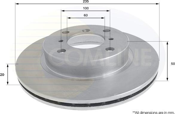 Comline ADC0908V - Тормозной диск autospares.lv