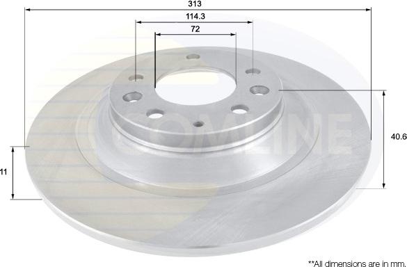 Comline ADC0467 - Тормозной диск autospares.lv