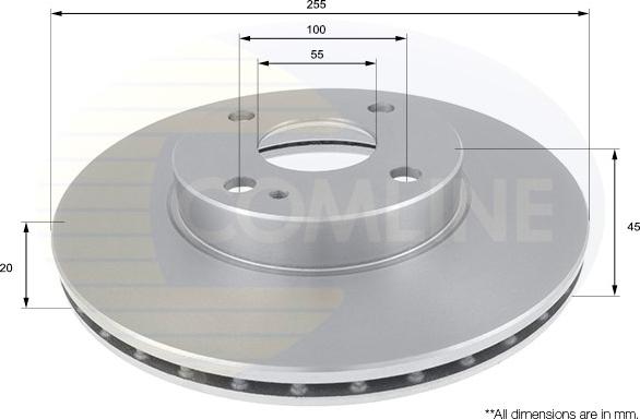 Comline ADC0432V - Тормозной диск autospares.lv