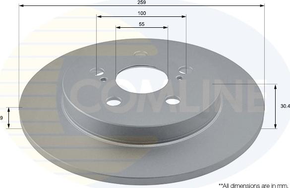 Comline ADC01149 - Тормозной диск autospares.lv