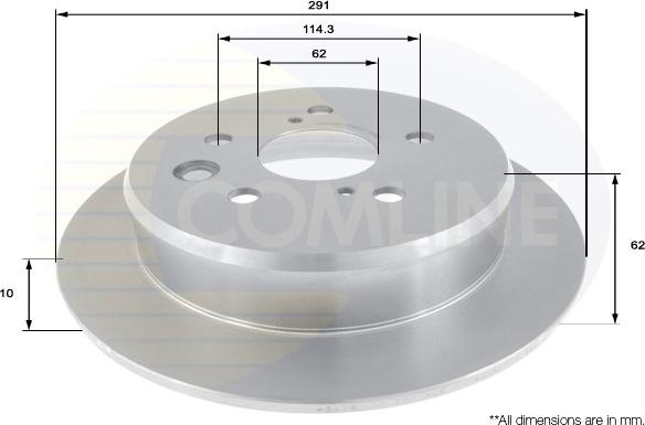 Comline ADC01157 - Тормозной диск autospares.lv