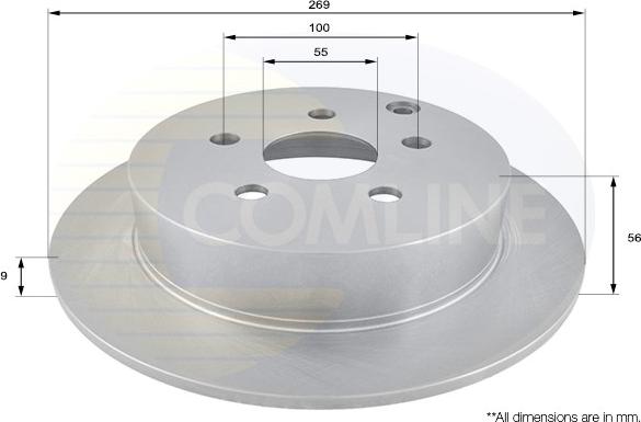 Comline ADC01103 - Тормозной диск autospares.lv